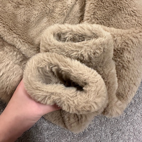 Brown Faux Fur Fuzzy Jacket - Picture 6 of 6